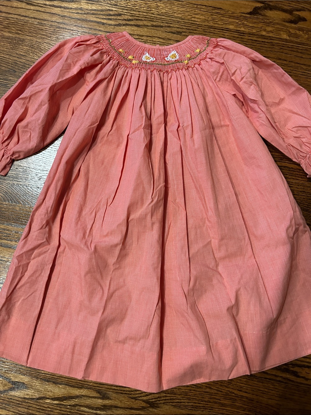 Amanda Remembered smocked chickens